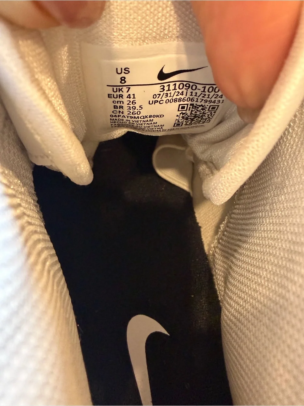 Size 8- Nike Air Max Tempo Uptempo 95 mystical teal black white - Picture 2 of 7